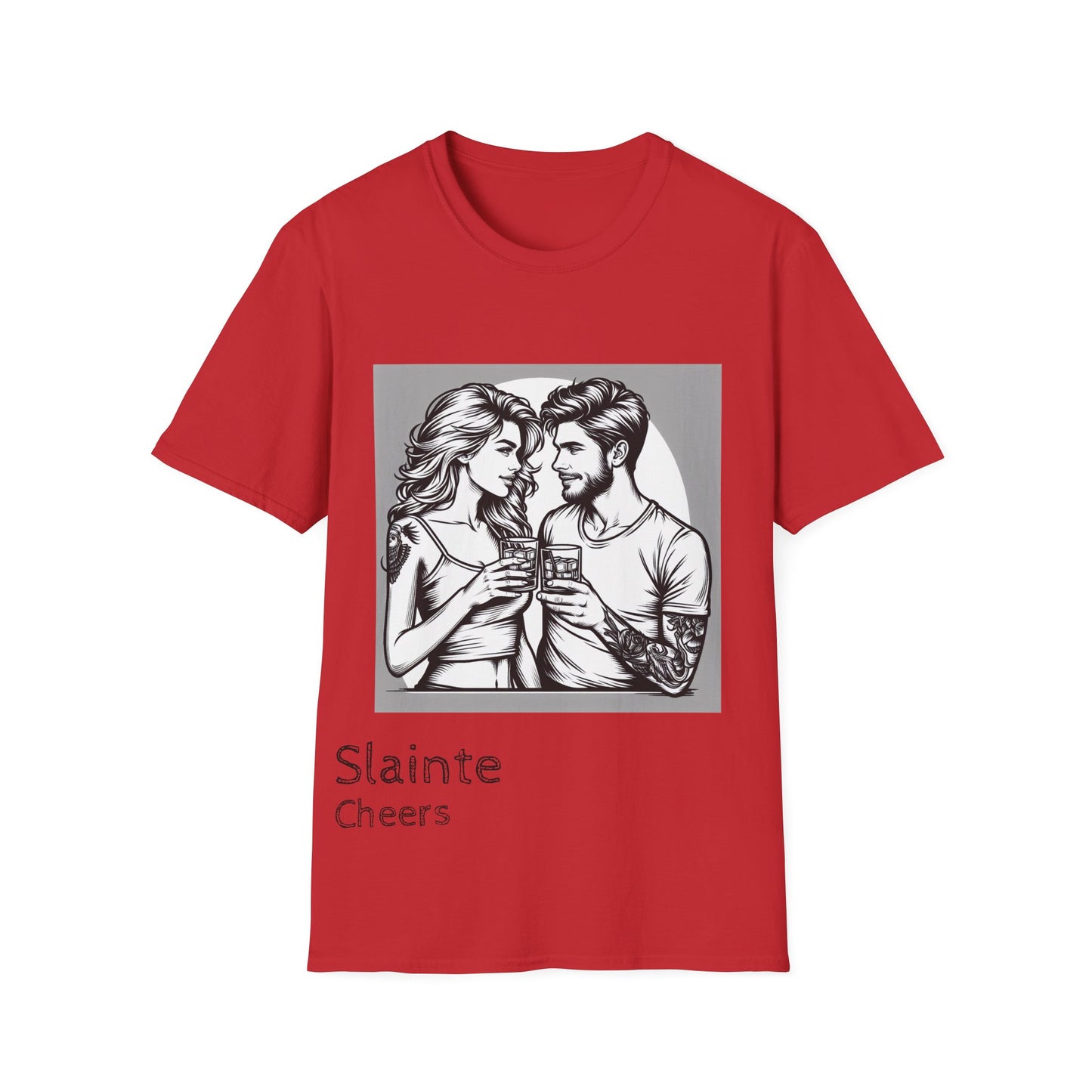"Slainte Cheers" Unisex Softstyle T-Shirt - Perfect for Celebrations and Gatherings