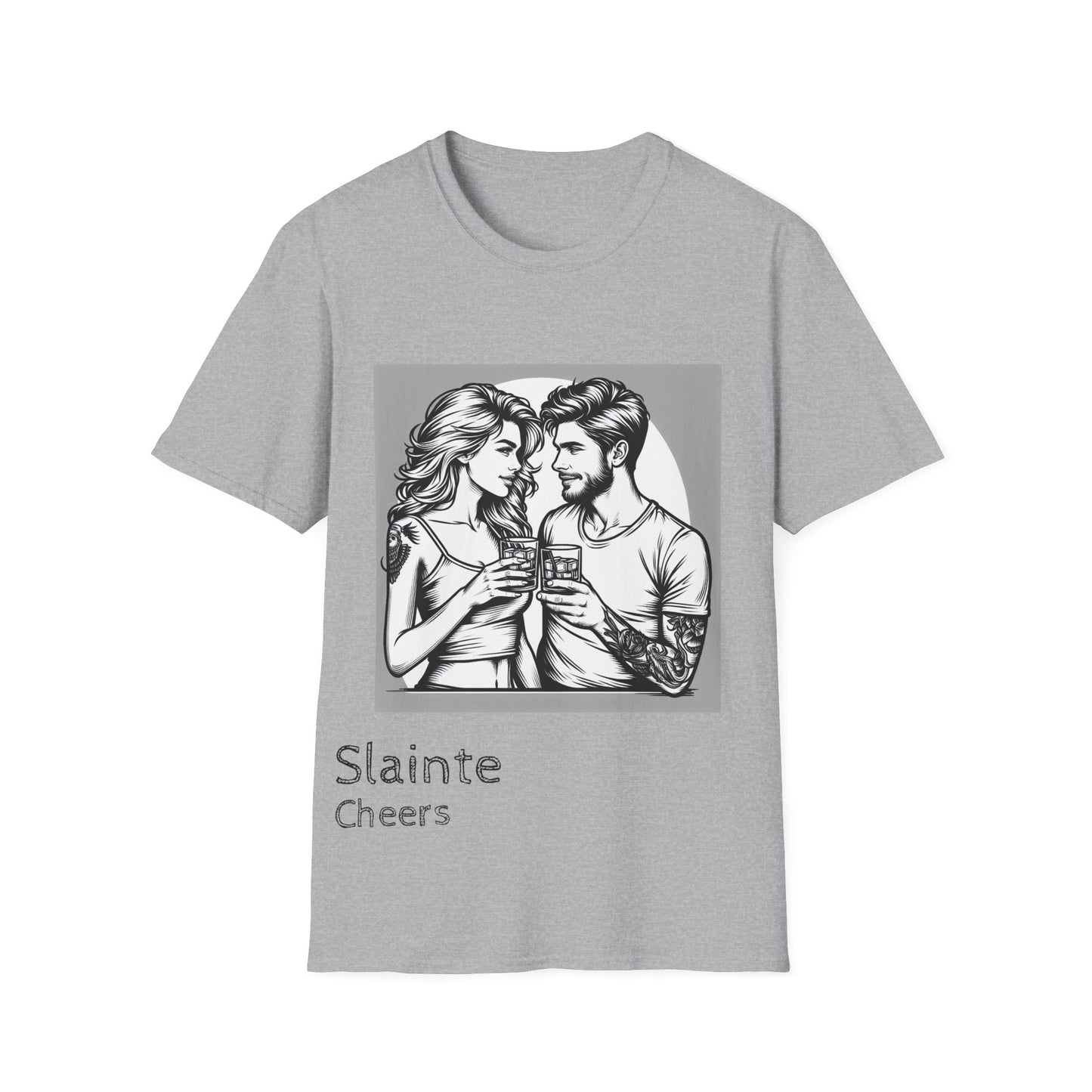 "Slainte Cheers" Unisex Softstyle T-Shirt - Perfect for Celebrations and Gatherings