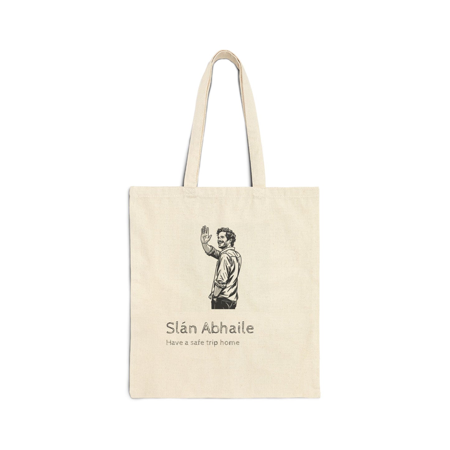 Celtic Sayings Tote Bag - Slán Abhaile Design for Travel Enthusiasts