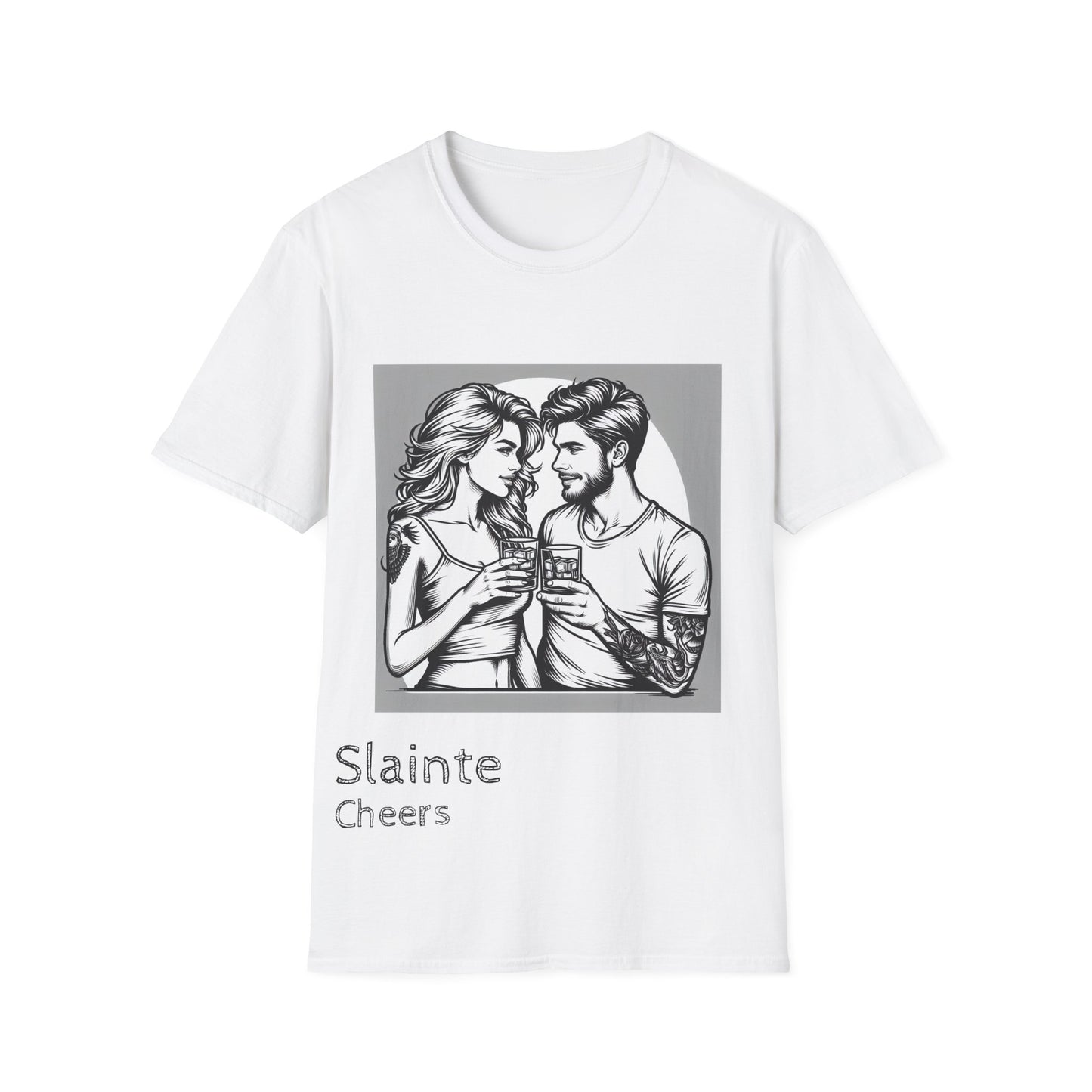 "Slainte Cheers" Unisex Softstyle T-Shirt - Perfect for Celebrations and Gatherings