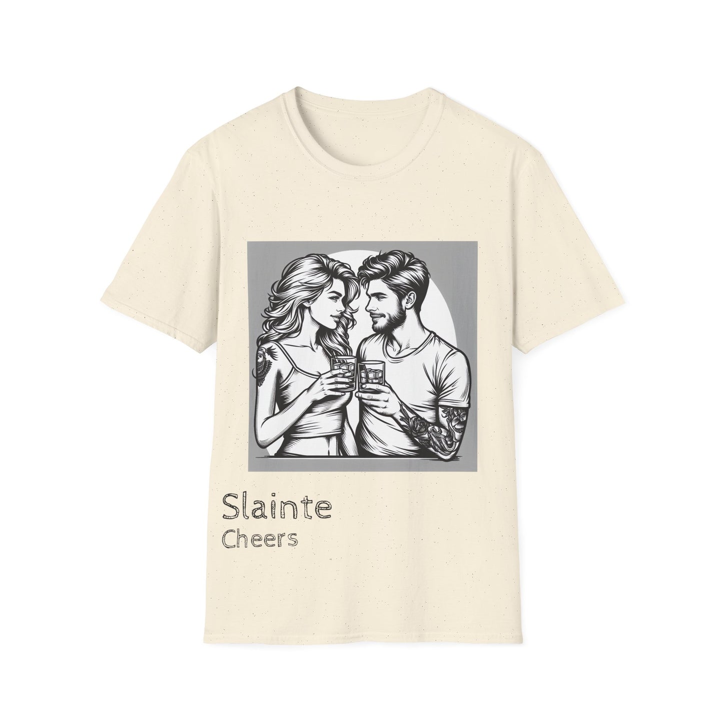 "Slainte Cheers" Unisex Softstyle T-Shirt - Perfect for Celebrations and Gatherings