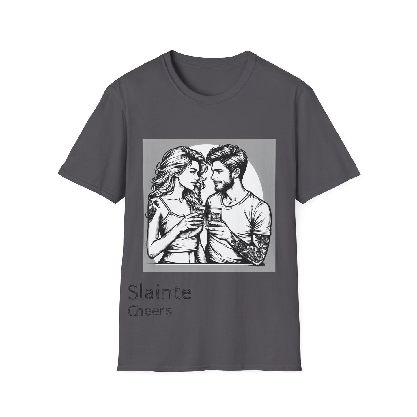 "Slainte Cheers" Unisex Softstyle T-Shirt - Perfect for Celebrations and Gatherings