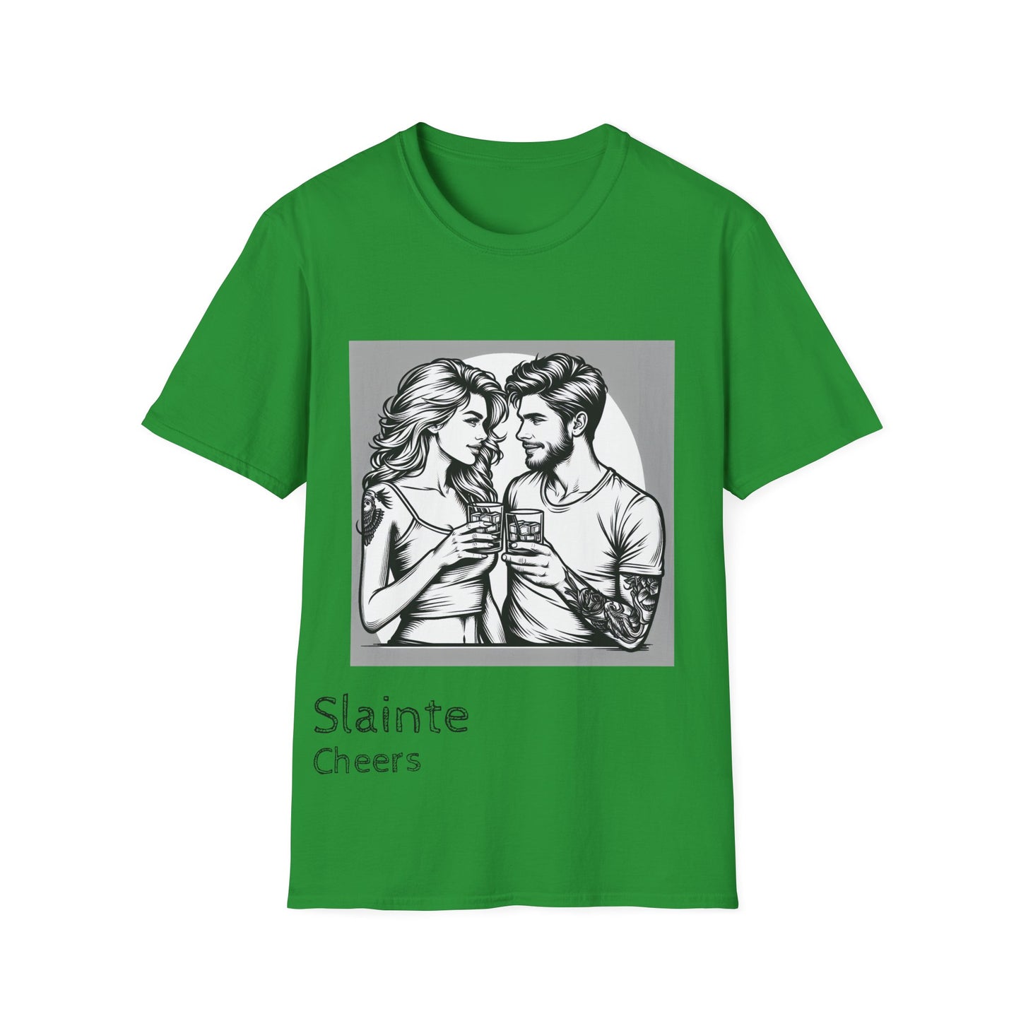 "Slainte Cheers" Unisex Softstyle T-Shirt - Perfect for Celebrations and Gatherings